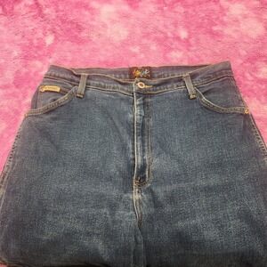 Action West Jeans Women's‎ Size 16 High Rise Stretch Blue Denim Bootcut Mexico
